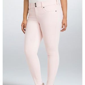 Torrid Jeggings, Light Pink Wash, Size 26R
